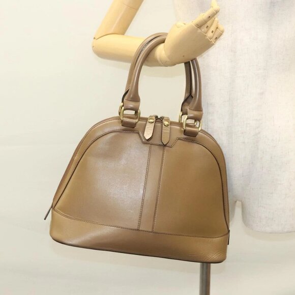 BURBERRY Hand Bag Leather Brown Auth - Picture 1 of 15